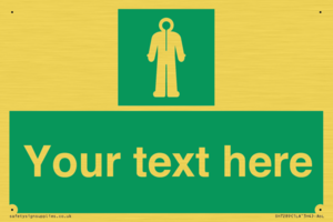 Custom sign safe condition Survival clothing